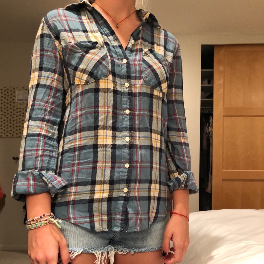 Aéropostale turquoise flannel